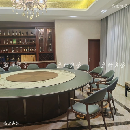 Taizhou hotel and catering furniture manufacturer direct sales: New electric dining tables for seafood restaurants, high-end solid wood round tables for clubs Taizhou hotel and catering furniture manufacturer direct sales: New electric dining tables for seafood restaurants, high-end solid wood round tables for clubs